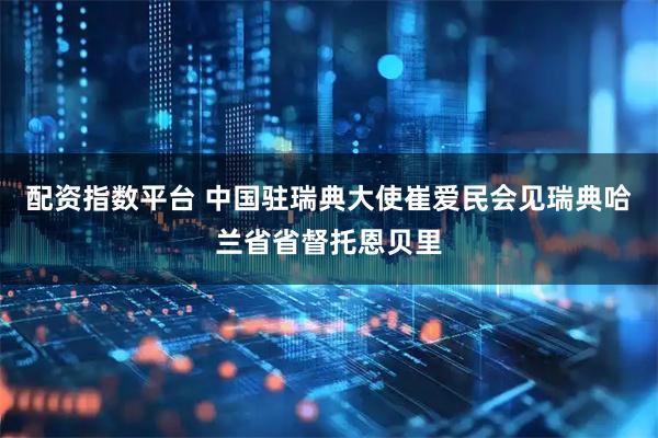 配资指数平台 中国驻瑞典大使崔爱民会见瑞典哈兰省省督托恩贝里