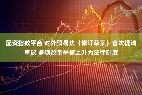 配资指数平台 对外贸易法（修订草案）首次提请审议 多项改革举措上升为法律制度